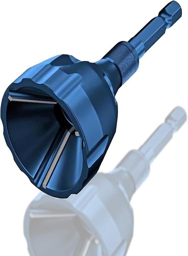 SUNBEET Deburring External Chamfer Tool Improved Sharpness Chamfering Drill Bit Tool Blue - Image 2